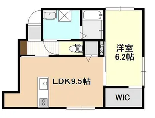 FLOURISH IN 旭町【1階】の間取り