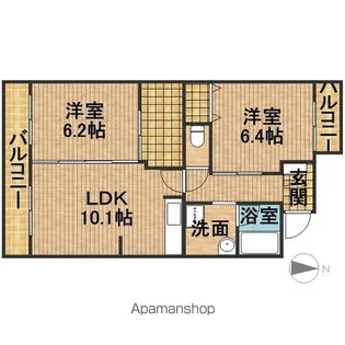 Eterno【1階】の間取り