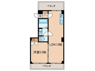 サンステ-ジ府中【4階】の間取り