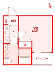 HACK HOUSE 洲崎町【3階】の間取り