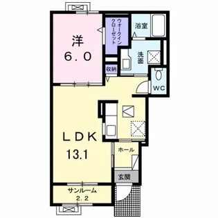 メープル秋葉 II【1階】の間取り