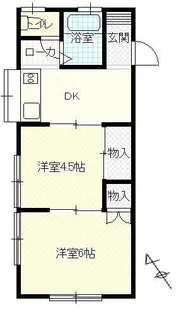 クワトロハウス【2階】の間取り