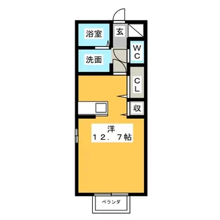 ルミエールM【2階】の間取り