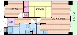 パルティール南ヶ丘【2階】の間取り
