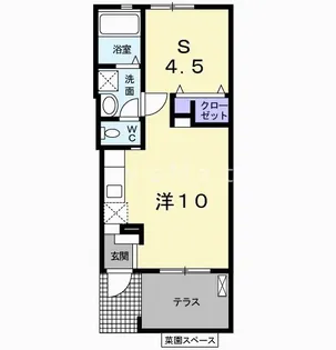 エンテラス池内【1階】の間取り