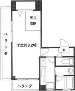 パラッツォ新町【9階】の間取り