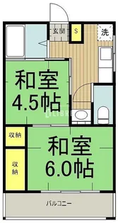 清和荘【2階】の間取り