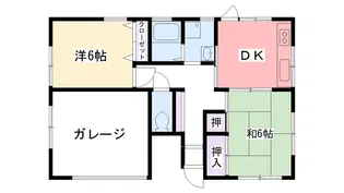 ハイツウメノ【1階】の間取り