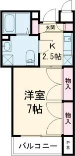 キャステリーノ三宿【1階】の間取り