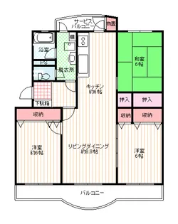 志木ニュータウン東の森壱番街10号棟【5階】の間取り