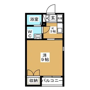 桂山サコウハイツIII【3階】の間取り