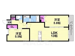 アーキビルド4【2階】の間取り
