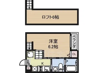 ファンタジアン名駅西【2階】の間取り