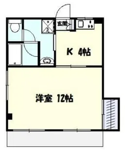 コーポウルシド【1階】の間取り