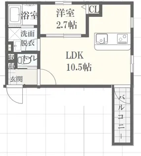 ボヌール亀山駅前【3階】の間取り