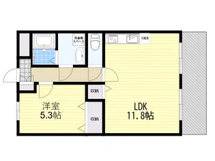 Hale学園前【1階】の間取り