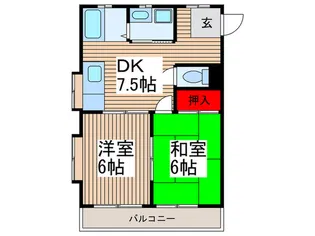 レ・ア-ルメゾン【2階】の間取り