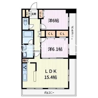 calm village【5階】の間取り