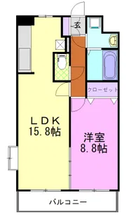 壱番館元今泉【5階】の間取り
