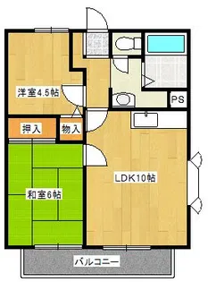 サンガーデン長山【1階】の間取り