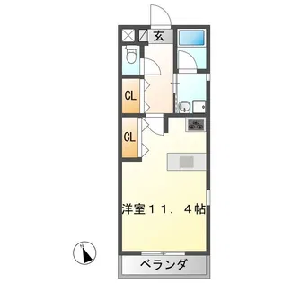 ピエーノ【1階】の間取り
