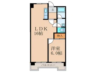 レジデンス鋲賀【5階】の間取り