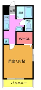 スカイレジデンス船橋【2階】の間取り