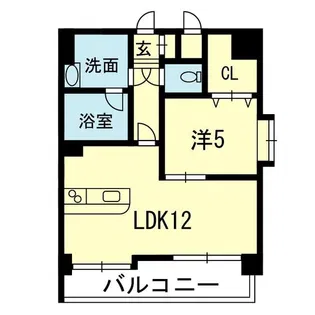 SCHEIN COAT神水【6階】の間取り