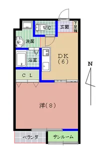アルバ・パラッツォ【4階】の間取り