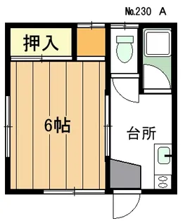 上浜ハイツ【1階】の間取り