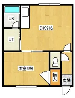五光10条ハイツA【2階】の間取り