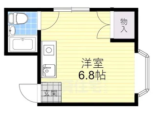 古川橋ハイツ【2階】の間取り