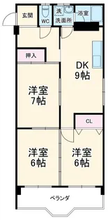 笠井ビル【2階】の間取り