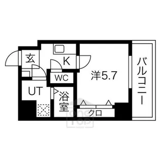 Blue西長堀【5階】の間取り