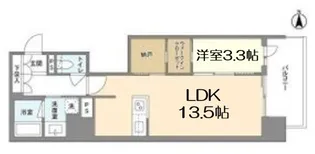 RJRプレシア南堀江【13階】の間取り
