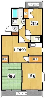 第1府川マンション【1階】の間取り
