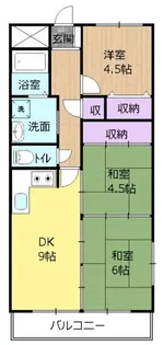 パークサイドヒルズ【3階】の間取り