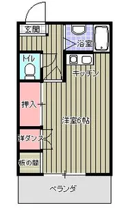 1Rの間取り画像
