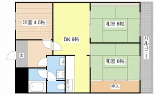 センチュリーマンション【6階】の間取り