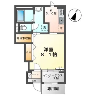 ルル ハレレア【1階】の間取り