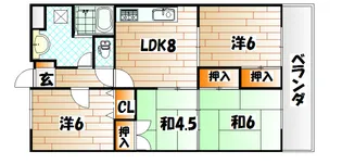 戸畑駅前スカイマンション【5階】の間取り