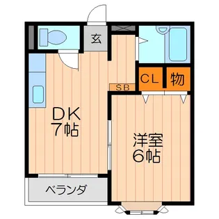 サンシャイン大池【4階】の間取り