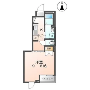 ウィングコートB【1階】の間取り