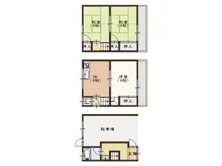 大阪府大阪市西成区橘3【一戸建】の間取り