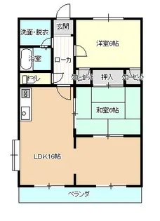グランムーン【2階】の間取り