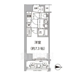 エスリード大須アヴェニュー【8階】の間取り