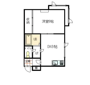 メゾンシャリテII【2階】の間取り
