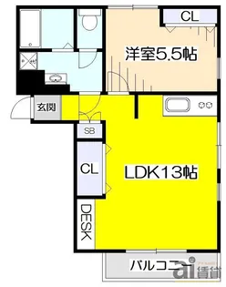 MYコーポ【2階】の間取り