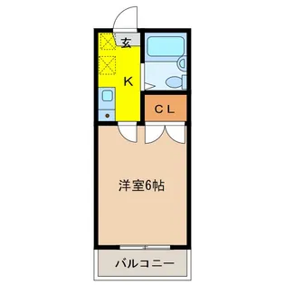 メゾンドシャトン【2階】の間取り