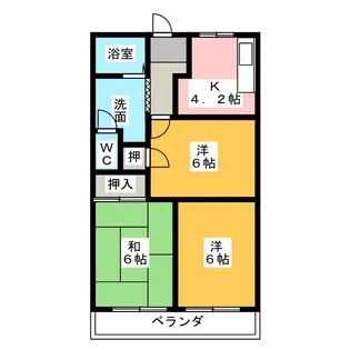 バームハイツ【3階】の間取り